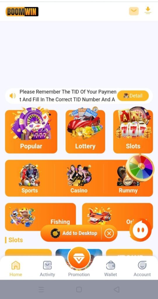Boom-Win-Game